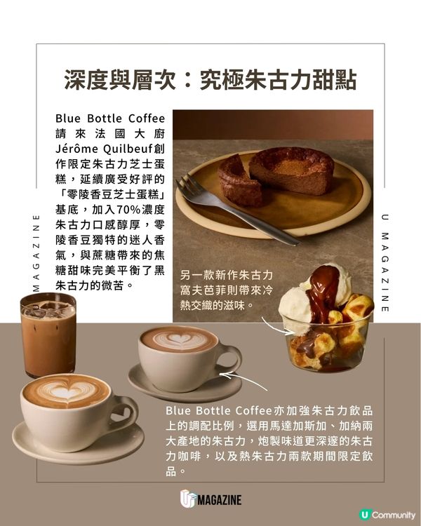 日本Blue Bottle Coffee聯乘米芝蓮名廚 70%濃度朱古力芝士蛋糕 / 限定Mocha