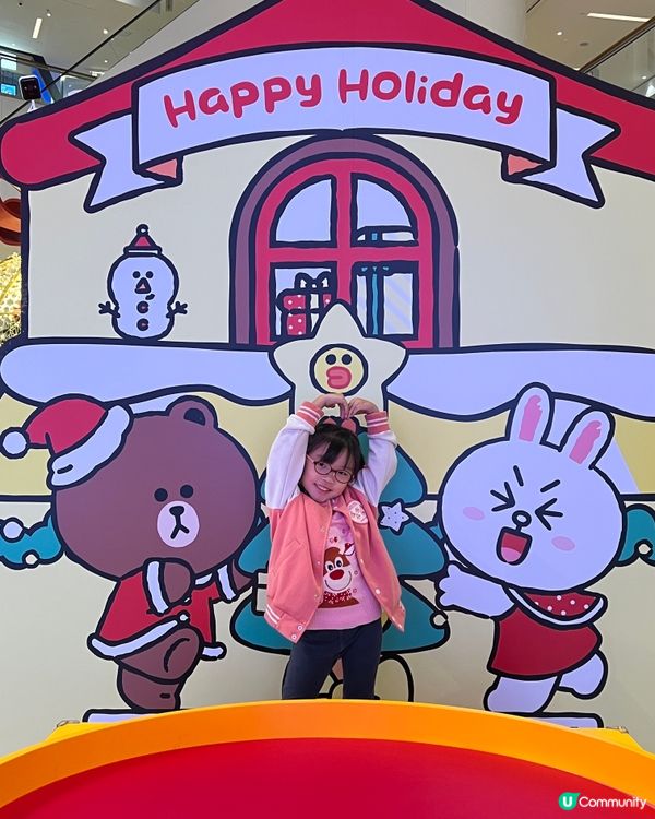 奧海城LINE FRIENDS 聖誕冬日樂園🎄！打卡必去📸！