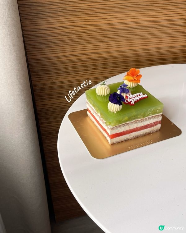 聖誕限定！香印提子西瓜蛋糕🍉🍰😋