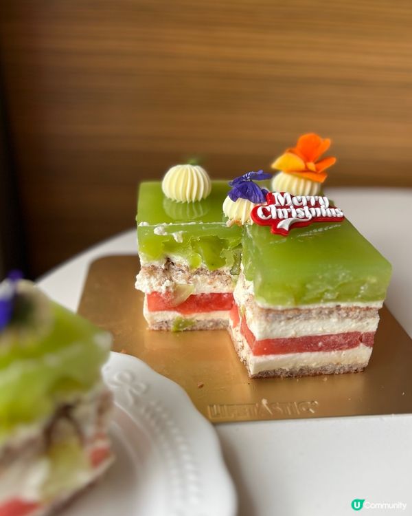 聖誕限定！香印提子西瓜蛋糕🍉🍰😋