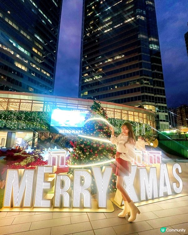 【全城至紅聖誕花海!新都會廣場萬朵聖誕花秘境】