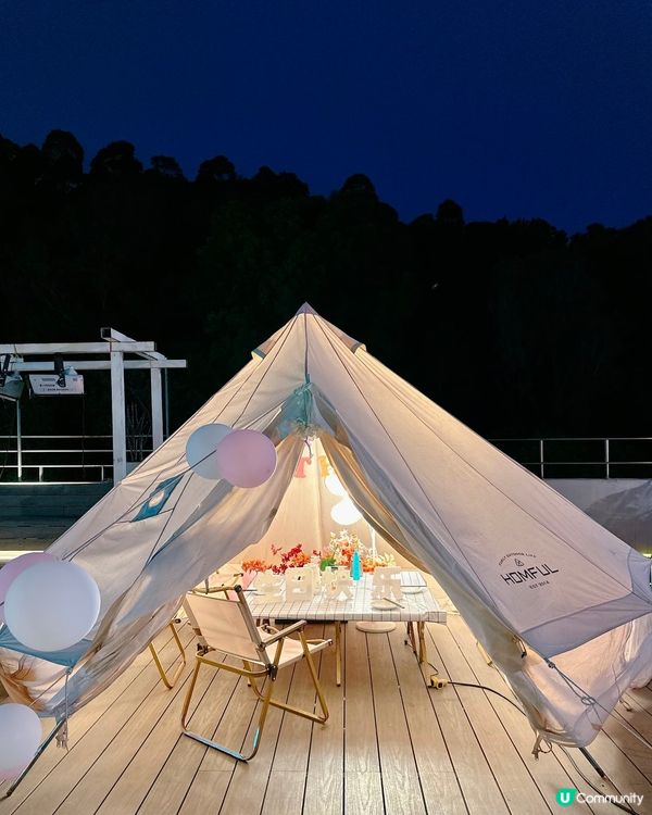 天台露營 BBQ！🌃 深圳夜景超正！🤤