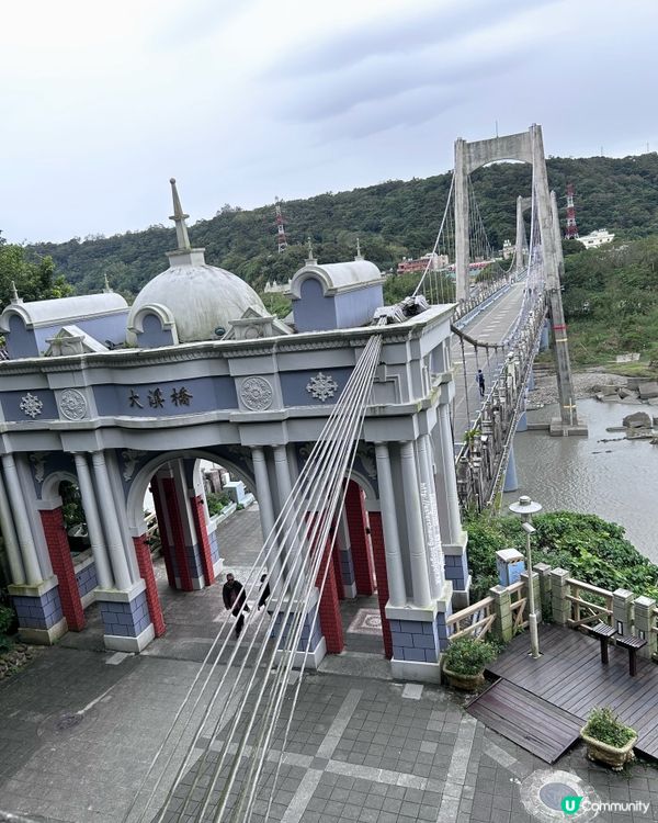 桃園景點 💕 融合歷史和巴洛克風情的大溪老街。大溪橋 