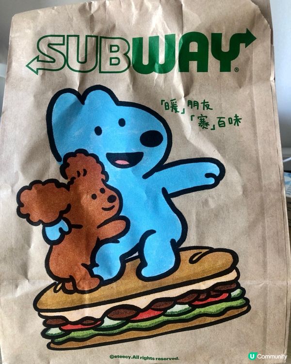 深圳Subway6英寸蛋方芝士三明治套餐