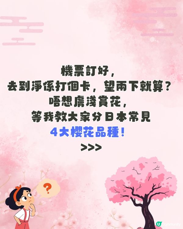 【2026日本賞櫻全攻略】首波預測出爐！東京名古屋率先開跑 ！教你分辨4大常見品種🌸