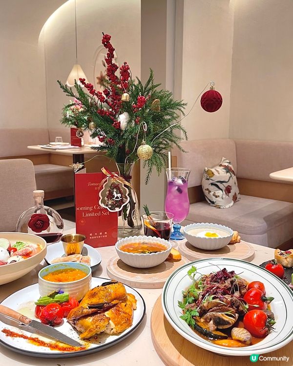 🇭🇰銅鑼灣夢幻打卡餐廳🌸 儀式感聖誕大餐🎄