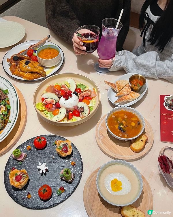 🇭🇰銅鑼灣夢幻打卡餐廳🌸 儀式感聖誕大餐🎄