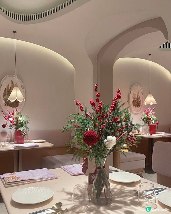 🇭🇰銅鑼灣夢幻打卡餐廳🌸 儀式感聖誕大餐🎄