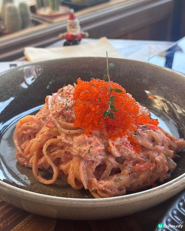 大圍超人氣Cafe✨超足料明太子意粉🥰