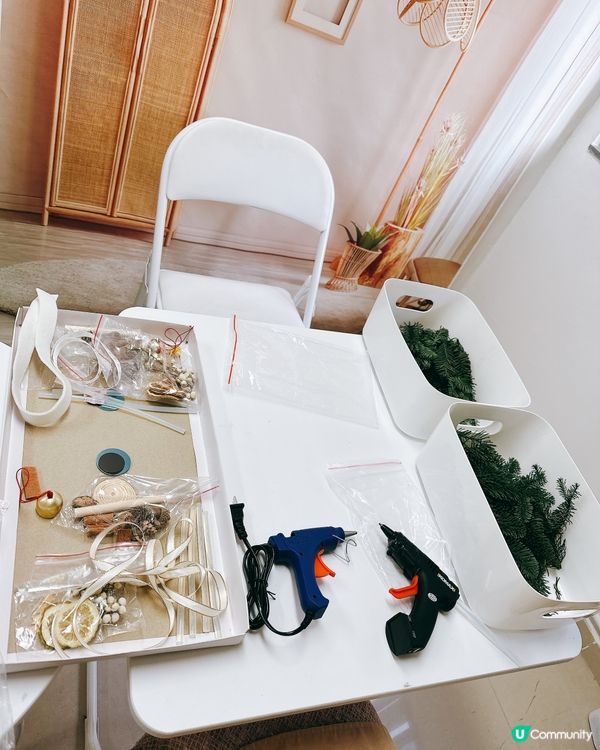 從零開始砌聖誕樹！新鮮松枝＋熱熔槍＝超有成就感🎄🔥