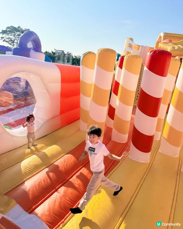 【親子必去！西九夢幻充氣樂園開幕🎉】