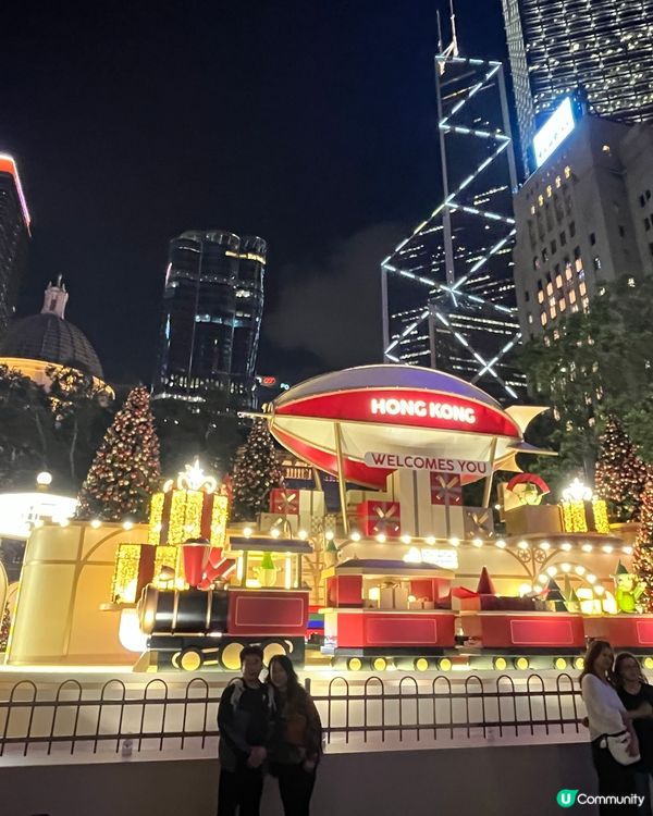 中環皇后像廣場的聖誕佈置