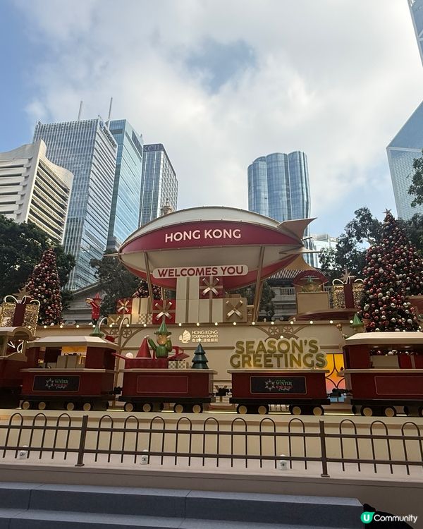 🎄 皇后像廣場聖誕亮點：冬日小鎮小木屋市集🎄