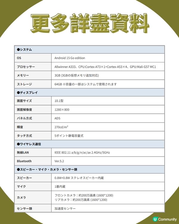 3COINS 震撼「踩過界」！🤩 全新 10.1 吋平板電腦 $8XX 即可入手！即睇規格／開賣日期