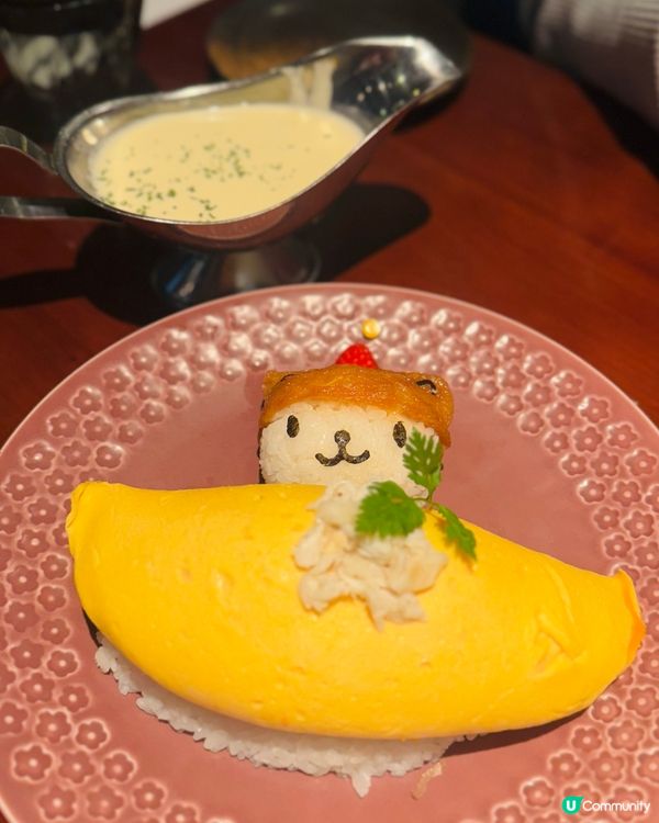 聖誕熊仔蛋包飯🐻！超可愛呀😍！