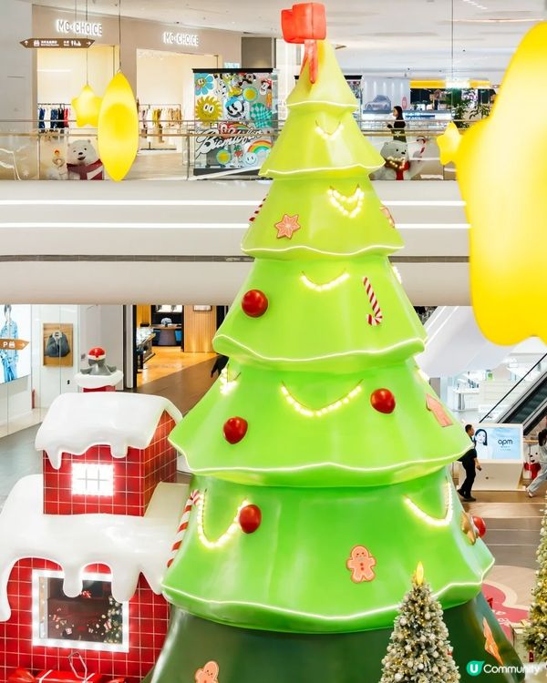 深圳深業上城聖誕小鎮必去🎄超巨型白色毛絨熊打卡影相勁可愛🧸