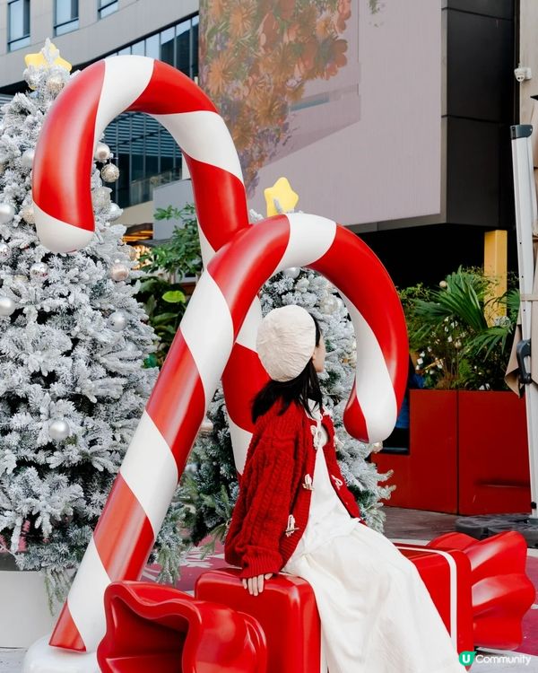 深圳深業上城聖誕小鎮必去🎄超巨型白色毛絨熊打卡影相勁可愛🧸