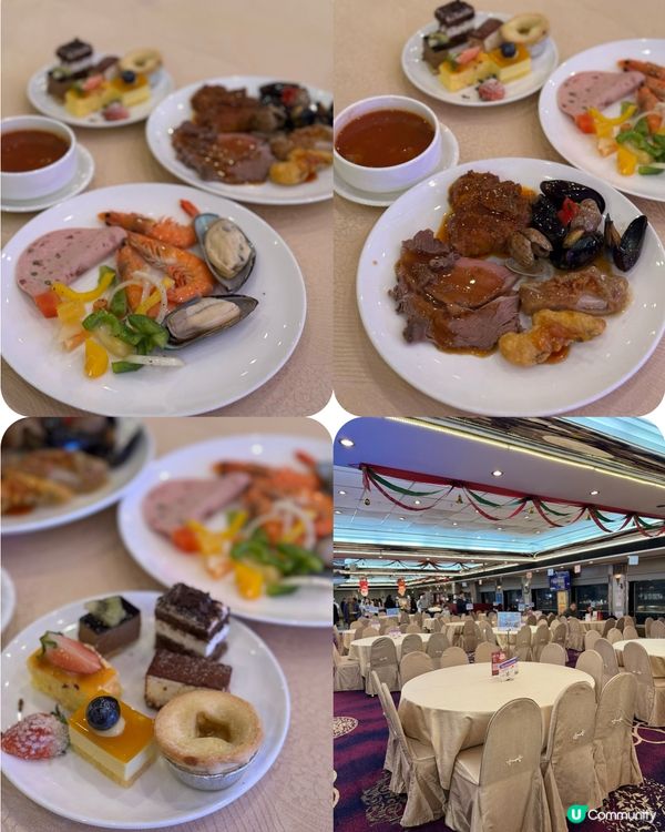 🎅聖誕郵輪食buffet睇夜景🛳️同lulu豬🐽打卡📷