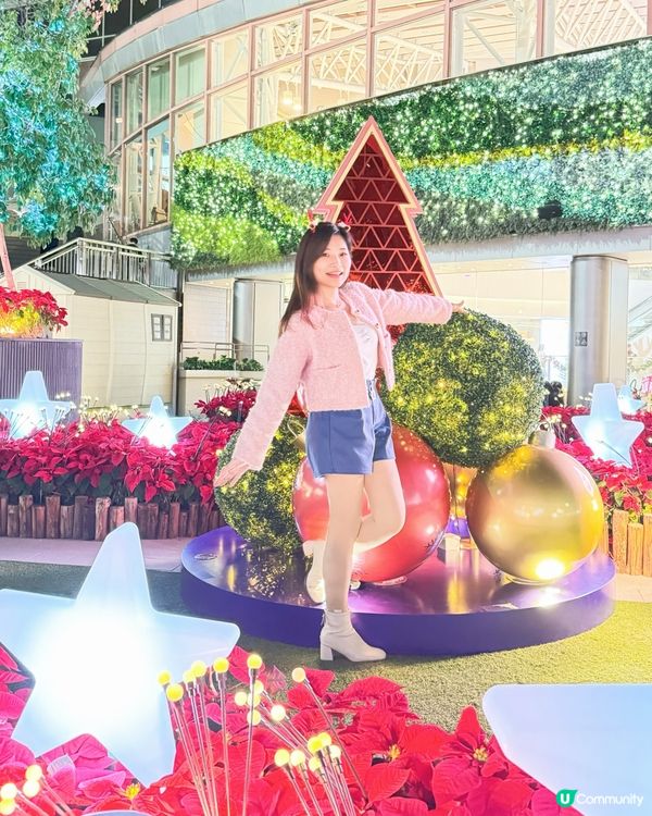 🌺新都會廣場「星耀綻紅聖誕」🌺