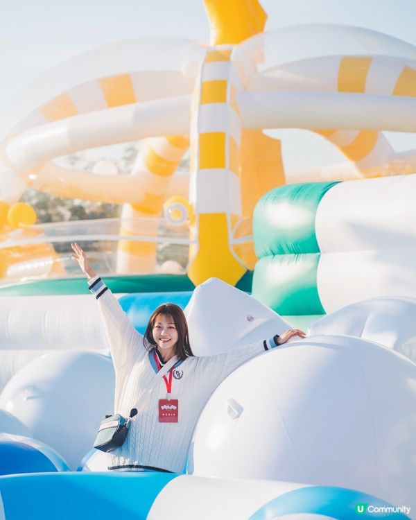 全港最大充氣樂園!反轉波波池+40米競技賽道