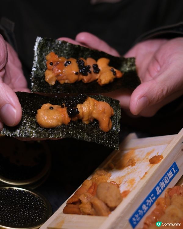 北海道海膽魚子醬🤤！$100 就有邪惡爆燈！🦀🍣
