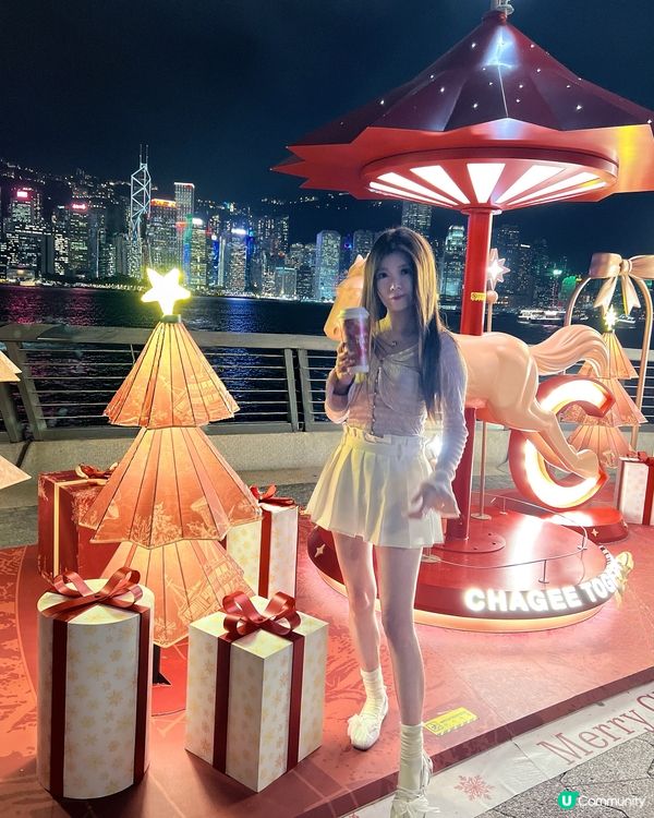 聖誕必飲！霸王茶姬可可烏龍奶茶 🎄🍵 嚟星光大道打卡