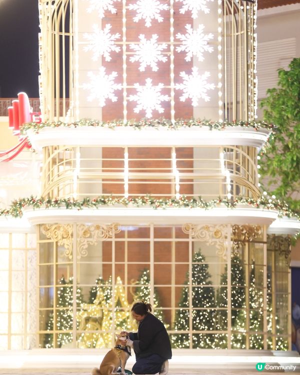 愉景灣 北  聖誕燈飾好靚 日與夜