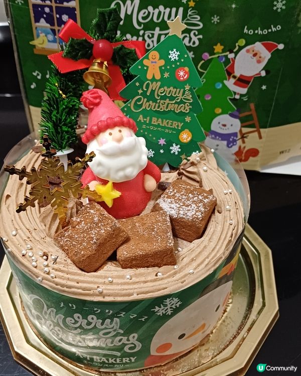 A1 bakery 聖誕朱古力蛋糕