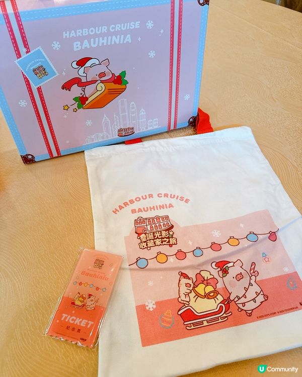 🎄維港可愛lulu豬聖誕遊船河！📸🚢✨