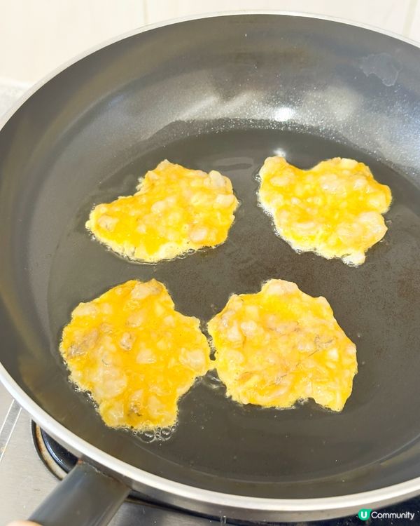煮俾女女嘅愛心餐 🥰 蝦仁蛋餅仔 🍳