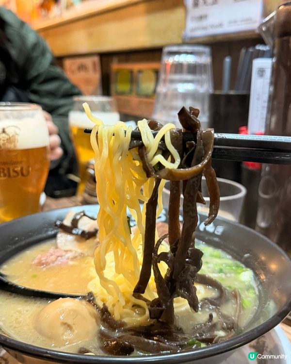 灣仔聖誕燈飾後，一虎拉麵暖笠笠🍜！