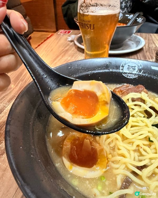 灣仔聖誕燈飾後，一虎拉麵暖笠笠🍜！