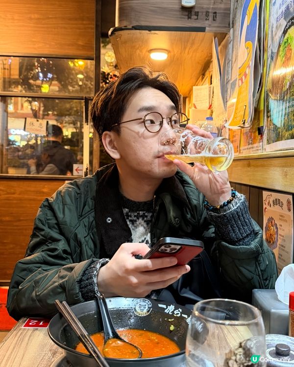 灣仔聖誕燈飾後，一虎拉麵暖笠笠🍜！