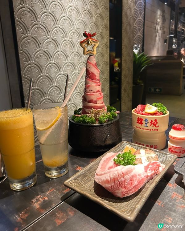 濟州燒肉🤤牛胸腹聖誕樹！😋