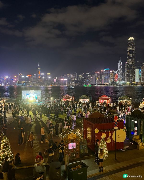 西九聖誕市集🎄！浪漫爆棚！維港夜景必影📸！