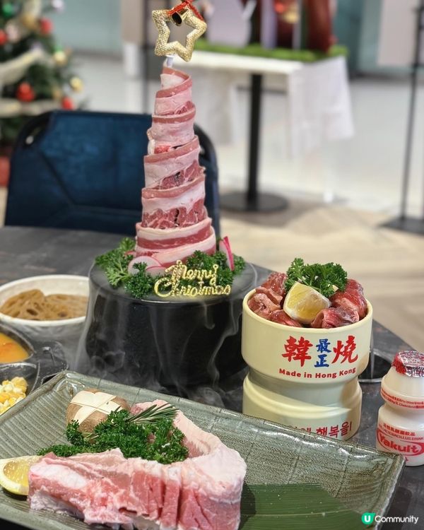濟州燒肉食堂聖誕韓燒🎄！牛胸腹聖誕樹超吸睛！😋