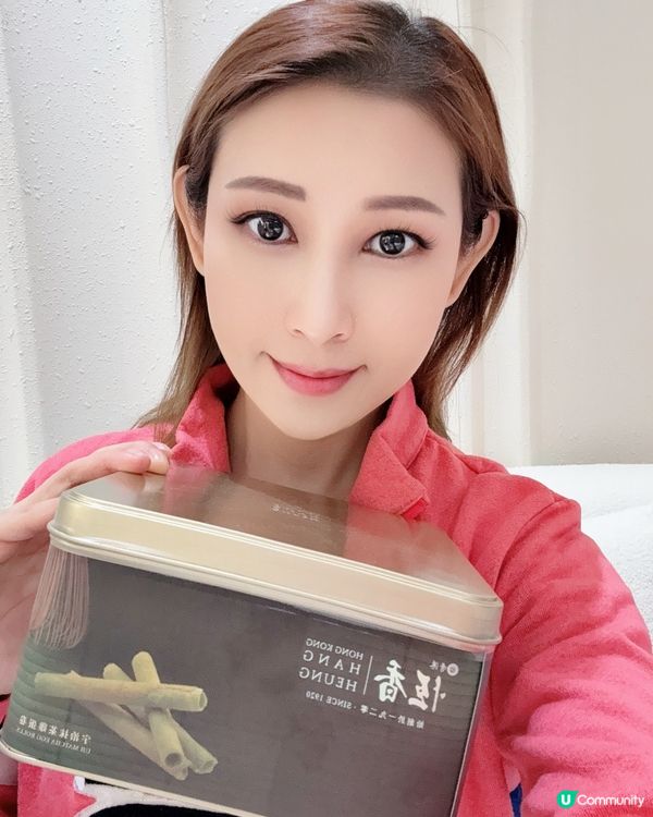恆香蛋卷，抹茶控必試！😋百年老字號，香港製造！
