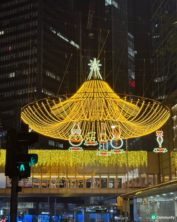 ✨中環遮打道聖誕華麗吊燈💖✨