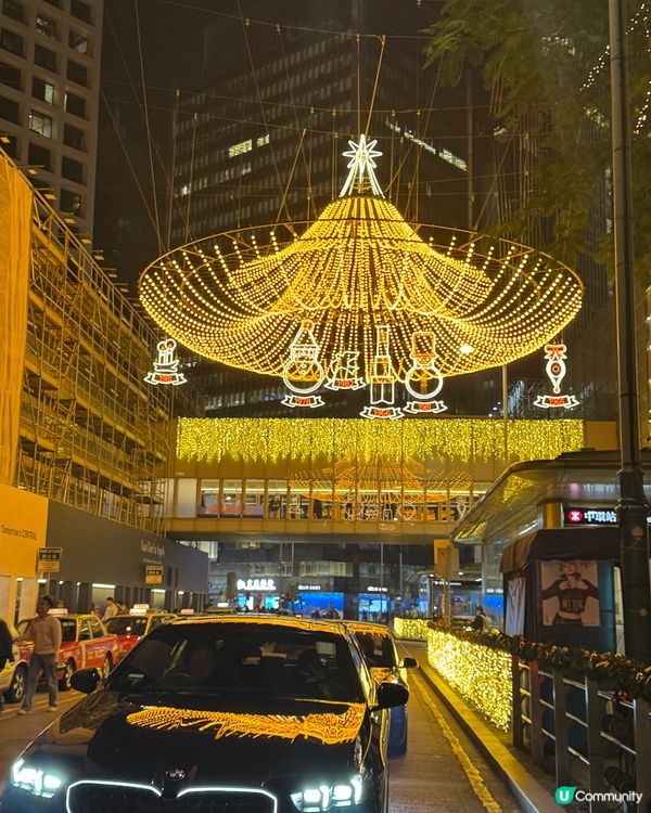 ✨中環遮打道聖誕華麗吊燈💖✨