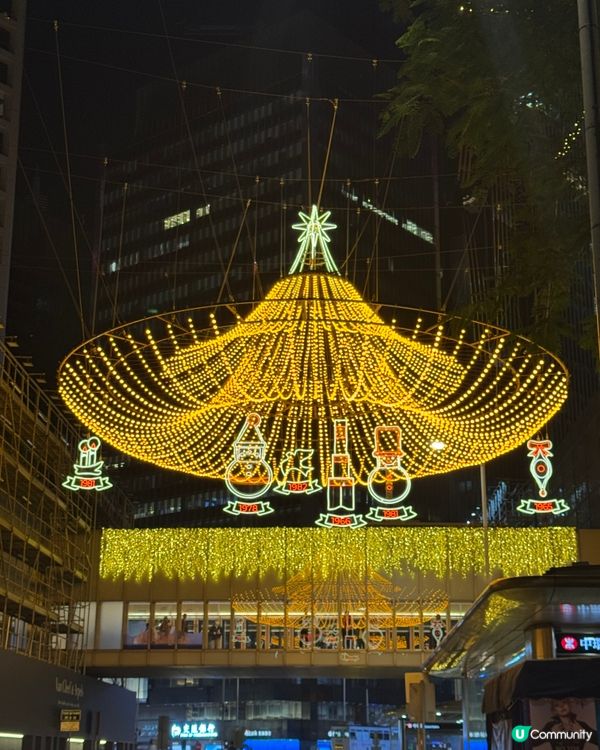 ✨中環遮打道聖誕華麗吊燈💖✨
