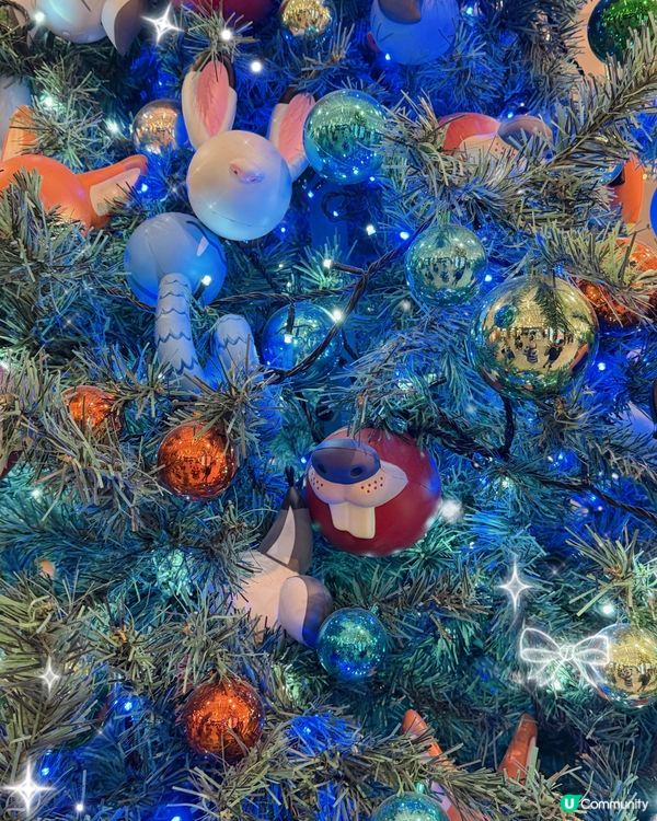 街頭驚喜！優獸大都會聖誕樹🎄🐰🦊 