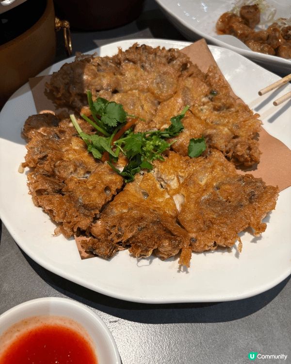 去咗深圳食海門魚仔潮州菜，我叫咗蠔餅，炸裸條，辣椒炒肉，炒潮...