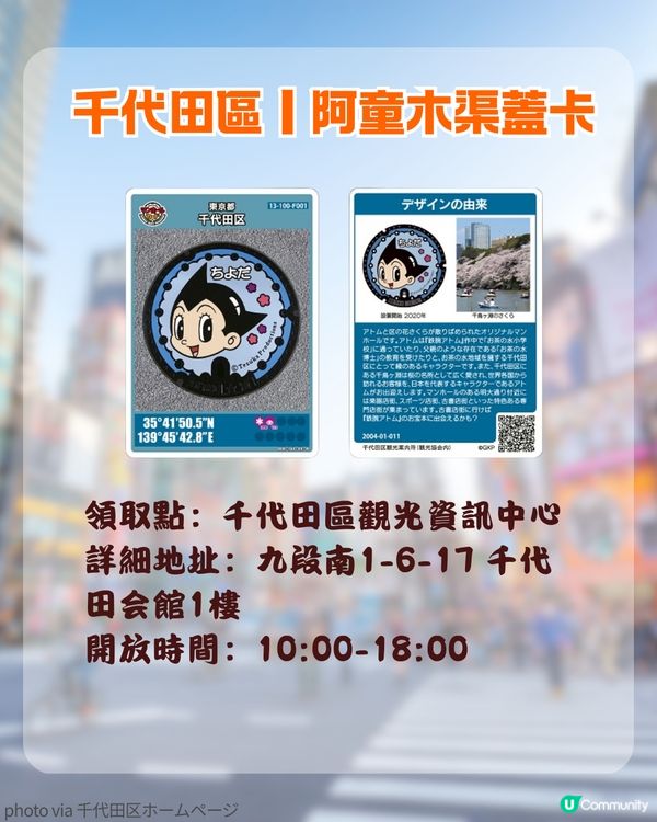 2026東京自由行🇯🇵12大特色卡通渠蓋全攻略！位置/附近景點/紀念卡領取教學🧸✨
