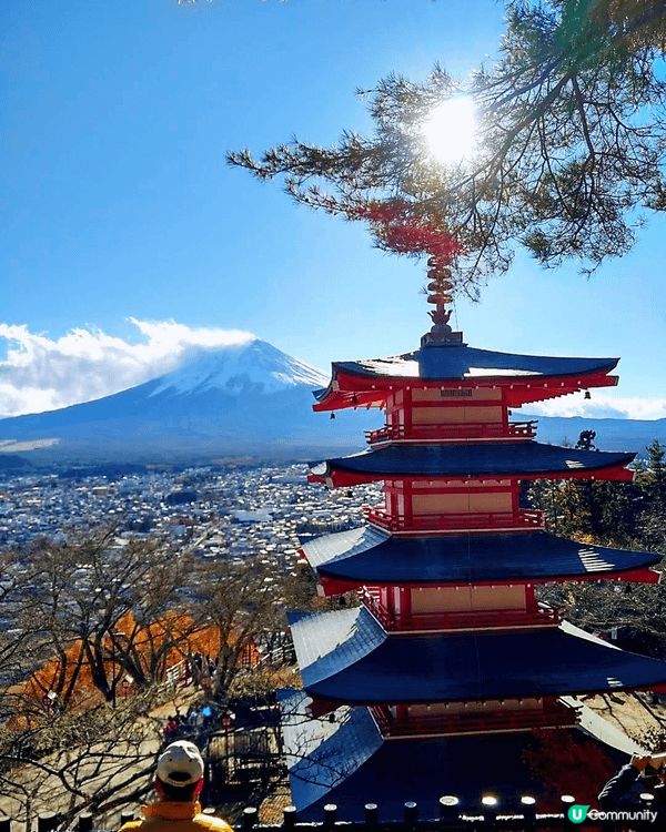 🗻富士山的清晨👍新倉富士淺間神社（三國第一山新倉富士浅間神社...