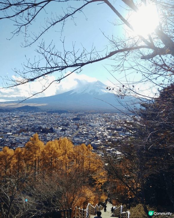 🗻富士山的清晨👍新倉富士淺間神社（三國第一山新倉富士浅間神社...