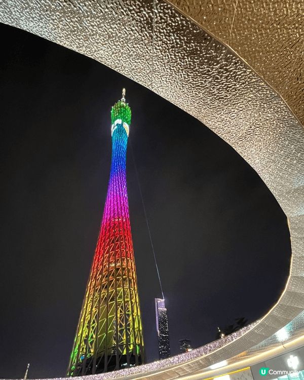 廣州旅遊塔夜景超美，一生人最少也要到此一遊。