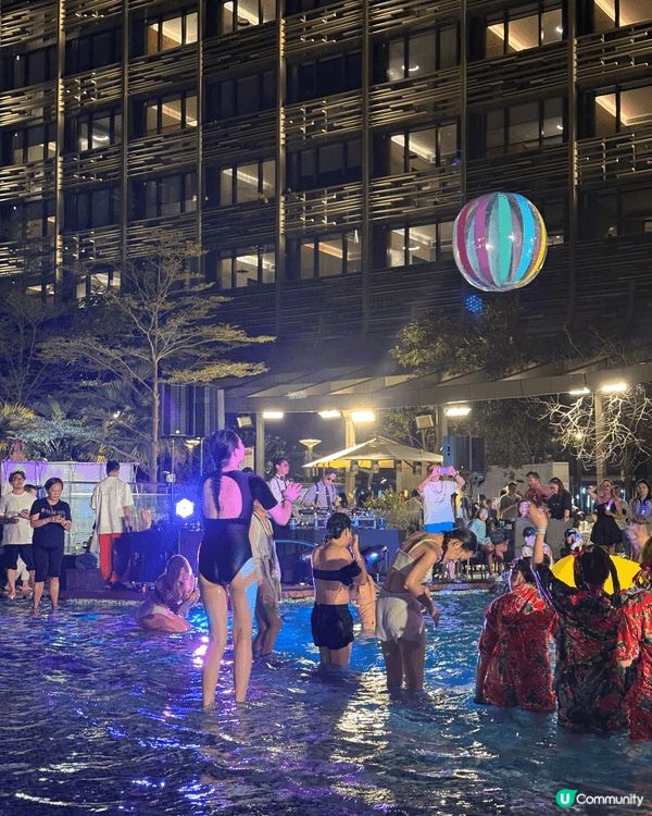 海洋公園萬豪酒店舉辦嘅 OPM 廣東歌狂歡泳池派對，呈獻80...