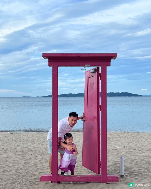 這裏是福岡的近郊 - 糸島。糸島有很多打卡景點，這個棕櫚樹沙...