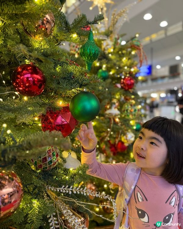 嚟到機場見到靚靚嘅聖誕佈置🥰