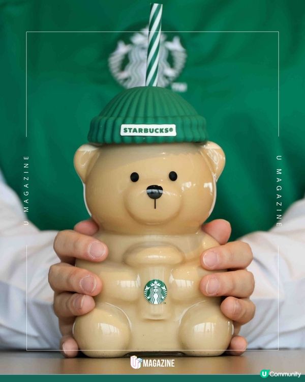 熊仔玻璃杯Starbucks韓國開賣 全球瘋搶Bearista冷飲杯終於回歸！
